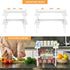 Expandable Spice Rack Organizer, Stackable Cabinet Shelf Organizer Rack, Space Saving Kitchen Seasoning Organizer Storage for Home Pantry Cupboard...