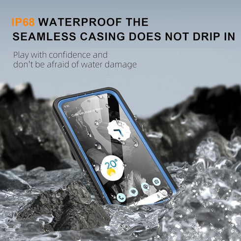 ANTSHARE for Google Pixel 8A Case, Pixel 8A Case Waterproof with Built-in Screen Protector, Full Body Sealed, Heavy Duty Shockproof Dustproof Snow...