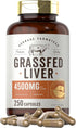Carlyle Grass Fed Beef Liver | 4500mg | 250 Capsules | Desiccated Supplement | Non-GMO, Gluten Free | by Herbage Farmstead...