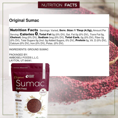 USimplySeason Sumac Spice (Original Powder, 8 Ounce)...