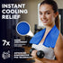 Cooling Towel for Neck & Face - Heat Relief Cooling Rag Set - 2 Pack (Blue & Grey), with UPF 50+, 29.5'' x 13'', for Sports, Golf, Gym, Yoga, Work...