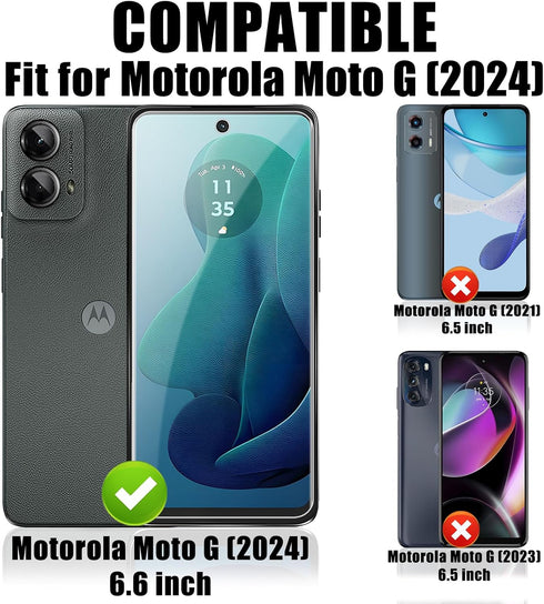 TQLGY 3 Pack Screen Protector for Motorola Moto G 5G 2024 with 3 Pack Camera Lens Protector, Ultra HD Tempered Glass, 9H Hardness, Anti-Scratch, B...