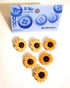 The Flowers Collection by Dress it Up Buttons and Embellishments - 6 Pieces - Sunflowers, Yellow...