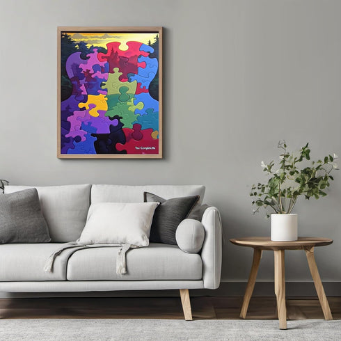 Posterizer 1 pcs-colorful Valentine's day inspired puzzle art -2-Romantic Art-Holiday Poster Collection-Gift for Couples boyfriend girlfriend Husb...