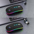 BQSS LED Wireless Mouse, Slim Rechargeable Silent Portable USB Optical 2.4G Wireless Bluetooth Two Mode Computer Mice with USB Receiver and Type C...