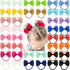 CÉLLOT Toddler Hair Accessories - 40pcs 2.75" Elastics Rubber Ribbon Bands, Bows for Baby Girls, Kids & Children...