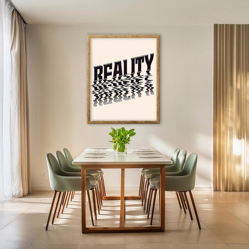 Posterizer 1 pcs-Reality-Trippy psychedelic minimal Aesthetic print-Abstract & Modern Art-GIft for Men Women Teens-Living Room Bedroom Decor- unfr...