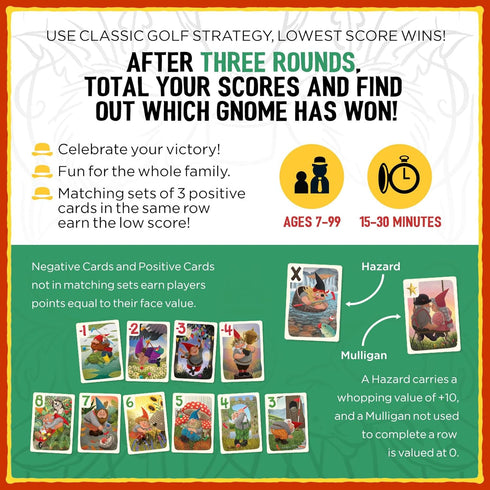 Grandpa Beck's Games Gnoming A Round | Fun Family Card Game | Enjoyed by Kids, Teens, & Adults | from The Creators of Cover Your Assets - 2-7 Play...