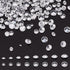PH PandaHall Clear Cubic Zirconia Stone, 2400pcs 8 Sizes 0.8-2.5mm Small Loose CZ Diamond Stones Glass Pointed Back Rhinestone Faceted Cabochons R...