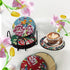8 Pcs Diamond Art Painting Coasters with Holder,Chinese Traditional Northeast Flower Diamond Art Kits,DIY Diamond Art Painting Kits for Beginners,...