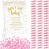Don't Say Baby Shower Clothespin Game for Girl Includes 8x11 Standing Sign, 60 Mini Pink Clothes Pin, 60 Mini Pacifiers...