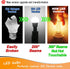 E17 LED Ceiling Fan Light Bulb 6W (60W Halogen Equivalent) 2700K Warm White 700lm 120V LED Intermediate Base Bulb for Appliance,Desk Lamp,Cabinet,...