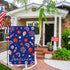 Louise Maelys 4th of July Patriotic Garden Flag 12x18 Double Sided, Small Burlap Welcome Fireworks Garden Yard House Flags for Memorial Independen...
