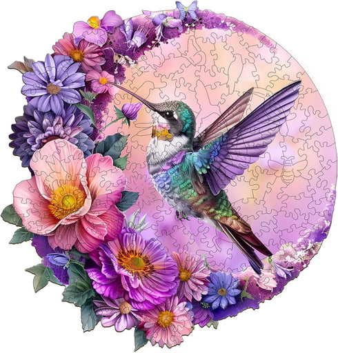 Wooden Puzzles for Adults, Hummingbird Wooden Jigsaw Puzzles for Adults, Wood Puzzles Adult, Unique Animal Shape Wood Cut Puzzles, Birthday Gifts ...