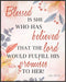 Posterizer 1 pcs-Blessed Is She Who Believed Lords Promises-Bible Verse-Luke 1:45 NIV-Religious -Quotes- Gifts for Christians-Decor for Church- Cl...