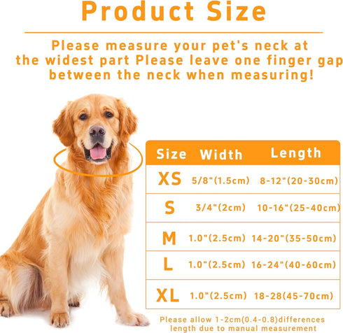 Dog Collar for Boys Girls, Sunflower Puppy Collar for Small Medium Large Dogs, Adjustable Soft Floral Pet Collar with Safety Buckle for Male Femal...