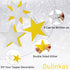 70Pcs 6 Inch Glitter Stars Cutouts Paper Confetti Star Dulinkas Double Printed Paper Star Decorations for Classroom Wall Festival Movie Night Part...