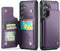 for Samsung Galaxy S24 Case with Card Holder, for Samsung S24 Wallet Case for Women Men with RFID Blocking, Durable Kickstand Shockproof Case for ...