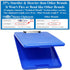 Think2Master Blue Plastic Storage Clipboard. | 25% Heavier & 25% Sturdier| Heavy Duty and Won’t Flex or Bend Like Other Brands (Compare The Weight...