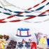 NICROLANDEE Patriotic Decorations - 8 Rolls Red White Blue Crepe Paper Streamers Tassels Streamer Paper for 4th of July Decorations Independence D...