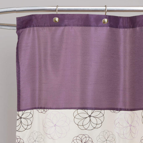 Lush Decor Covina Shower Curtain, Purple 72 inches wide x 72 inches long...