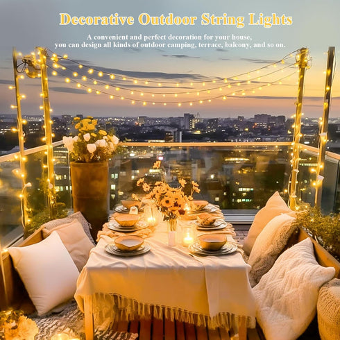 JMEXSUSS 200 LED Warm White Christmas Lights Outdoor, 66 Ft Twinkle Fairy Indoor String Lights for Classroom Clear Wire Plug in, String Lights for...