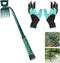 Weeding Artifact Uprooting Weeding Tool Claw Gloves Kit, 6 Teeth Dual Purpose Weed Puller, for Yard Farm Gardening Cultivating Loosening Weeding M...