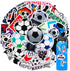 50 Pcs Soccer Stickers, Sports Stickers Bulk Soccer Party Favors Decorations Soccer Goodie Bags Soccer Gifts for Fans Teams, Waterproof Stickers f...