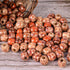 Housweety 100 Mixed Painted Drum Wood Spacer Beads 17x16mm, Round Loose Bulk for Braids, African Beads for Hair, Jewelry Making, Craft DIY, Macram...