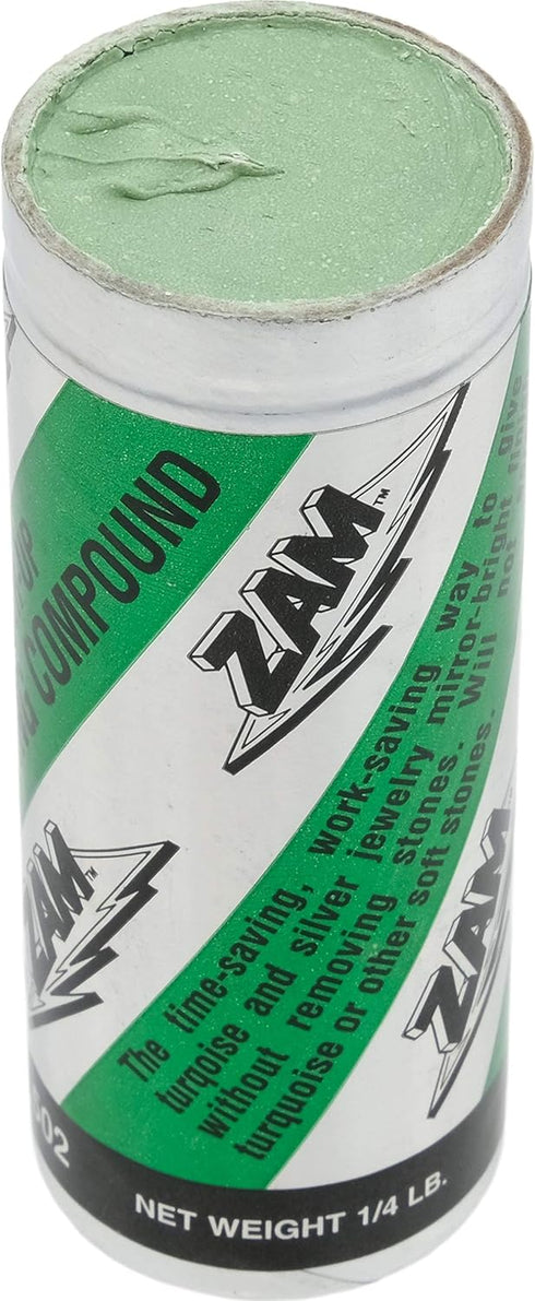 Mascot Zam Buffing Compound, 4 Ounce, Resin, Fine, Stone Compatible, Jewelry Polishing & Cleaning...