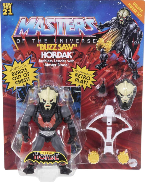 Masters of the Universe Origins Buzz Saw Hordak Deluxe Action Figure, 5.5-in Battle Figure for Storytelling Play and Display, Gift for 6 to 10-Yea...