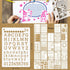 24 Pcs Assorted Drawing Journaling Stencils Set,Mixed Shapes Scale Painting Templates for DIY Albums Schedule Wall Art Decor,Reusable Plastic Pain...