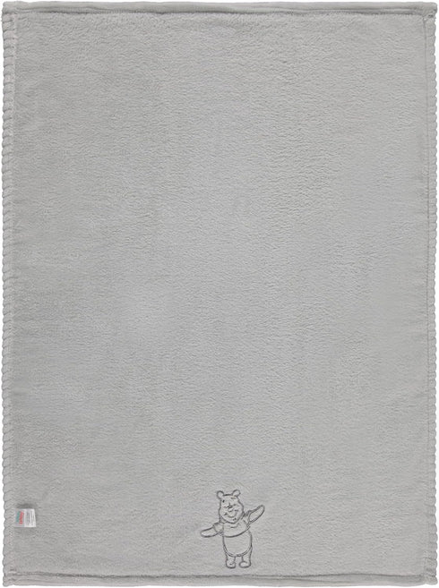 Disney Winnie The Pooh Soft Baby Blanket - Flannel Fleece Blanket for Baby Girls/Boys - Plush Crib Stroller Nursery & Daycare Blankey, Big Hug/Gre...