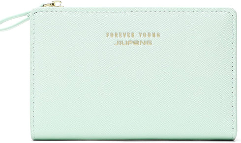 JIUFENG Women Zipper Wallet RFID Blocking Multi Purpose Coin Pouches Credit Card Holder Short Purses...