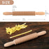 Beech Wood 7mm Fettuccine Pasta Cutter Noodle Lattice Roller Docker Dough Cutter Wooden Rolling Pin Spaghetti Pasta Maker Beechwood Noodle Cutter ...