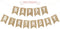 Pre-strung Happy Birthday Banner - No DIY - Gold Glitter Birthday Party Banner - Pre-strung Garland on 6 ft Strands - Gold Bday Party Decorations ...