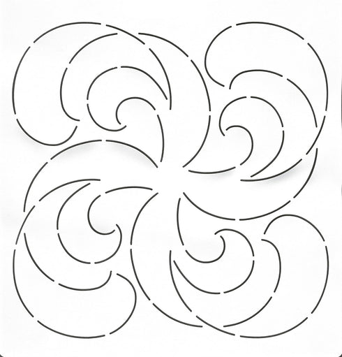 Quilting Creations Wondrous Waves Quilt Stencil...