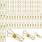 100 Pcs Paper Clips Metal Wire Hollow Out Clips Multi Purpose Utility Clips Invoice Bill Paper Clips Stainless Steel Hanging Clothes Pins for Scho...