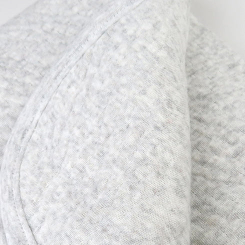 HonestBaby Organic Cotton Matelasse Reversible Receiving Blanket, Light Grey Heather, One Size...