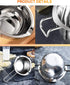 Stainless Steel Double Boiler Pot with 600ML for Melting Chocolate, Candy and Candle Making (18/8 Steel, Universal Insert)...