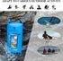 Marine Dry Bags,Waterproof Backpack Phone Pouch,Waterproof Bag Roll Top Sack for Kayaking,Beach,Rafting,Hiking,Camping,Fishing Blue 2L...