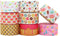 David accessories Donuts Grosgrain Ribbon Tape 1" Wide x 40 Yards Total-8 Rolls 5 Yards for DIY Handmade Hair Bow Headwear Wedding Festival Home P...