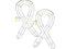 Floral Garden Ribbon Metal Wreath Form Set of 2...