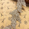 9.5CM Width Europe Leaf Pattern Inelastic Embroidery Lace Trim,Curtain Tablecloth Slipcover Bridal DIY Clothing/Accessories.(2 Yards in one Packag...