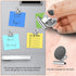GRTARD 6 Pack Magnetic Clips Strong Refrigerator Magnet Clips with Anti-Scratch Sticky Pads, Clips Magnets for Fridge, Whiteboard Magnets Clips Fr...