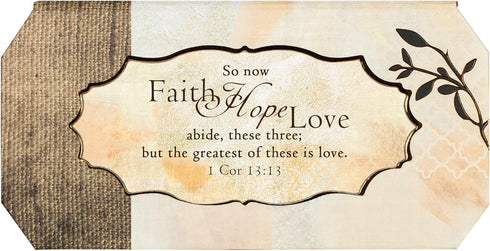 Cottage Garden Faith Hope Greatest is Love Tree Branch Jewelry Music Box Plays Amazing Grace...