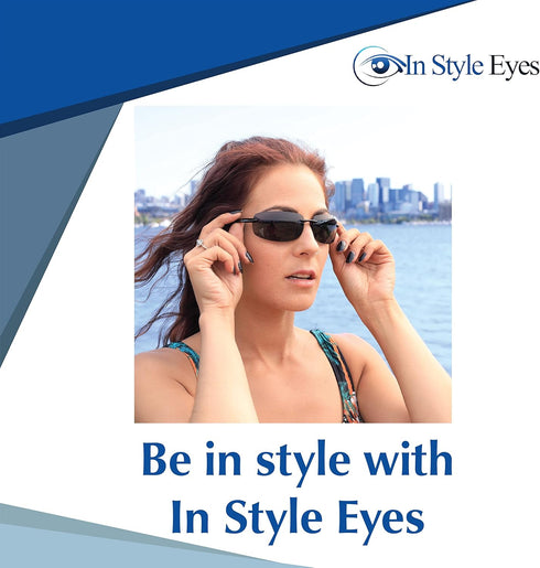In Style Eyes Original Lovin Wrap Around Bifocal Reading Sunglasses - Rimless, UV Protection - Non-Polarized Lens - Black - 1.5x...