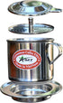 AMT 6.5 OZ Vietnamese Coffee Maker Coffee Filter, 2-3 Servings Phin, Screw Down Coffee Vietnamese Coffee Dripper for Vietnamese Style at Home Offi...