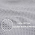 Homaxy 100% Cotton Waffle Weave Kitchen Dish Cloths, Ultra Soft Absorbent Quick Drying Dish Towels, 12 x 12 Inches, 6-Pack, Light Gray...