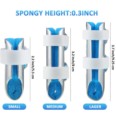 6 Pieces Finger Splints Metal Finger Support Finger Stabilizer for Adults and Children Finger Knuckle Joint Fixation, 3 Sizes (Blue)...